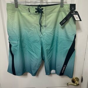 NEW - O'Neill Men's Green and Blue Board Shorts
